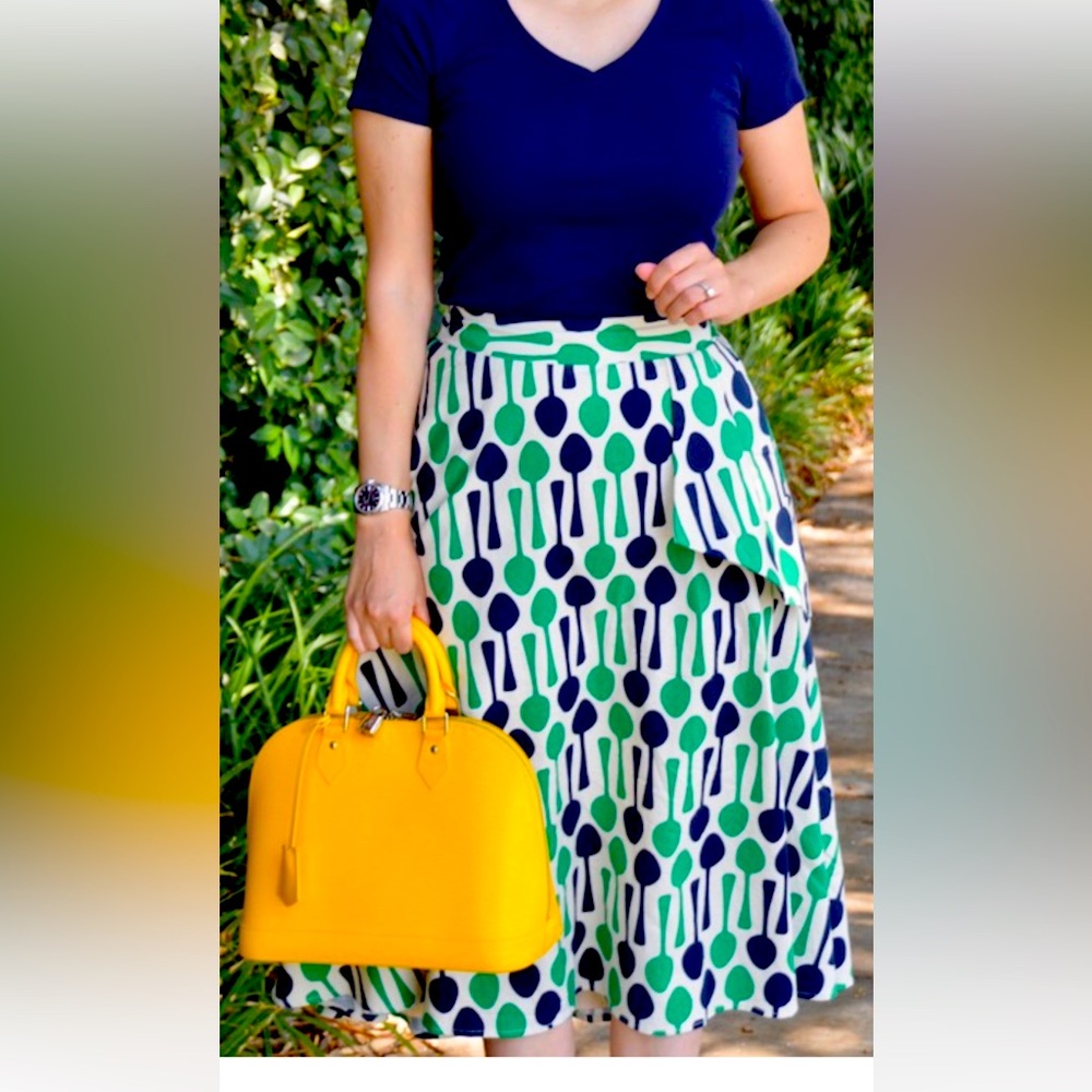 Rare Eva Franco for Anthropologie spoon skirt